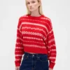 Jerséu oversize de cuello redondo con textura peluda