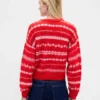 Jerséu oversize de cuello redondo con textura peluda
