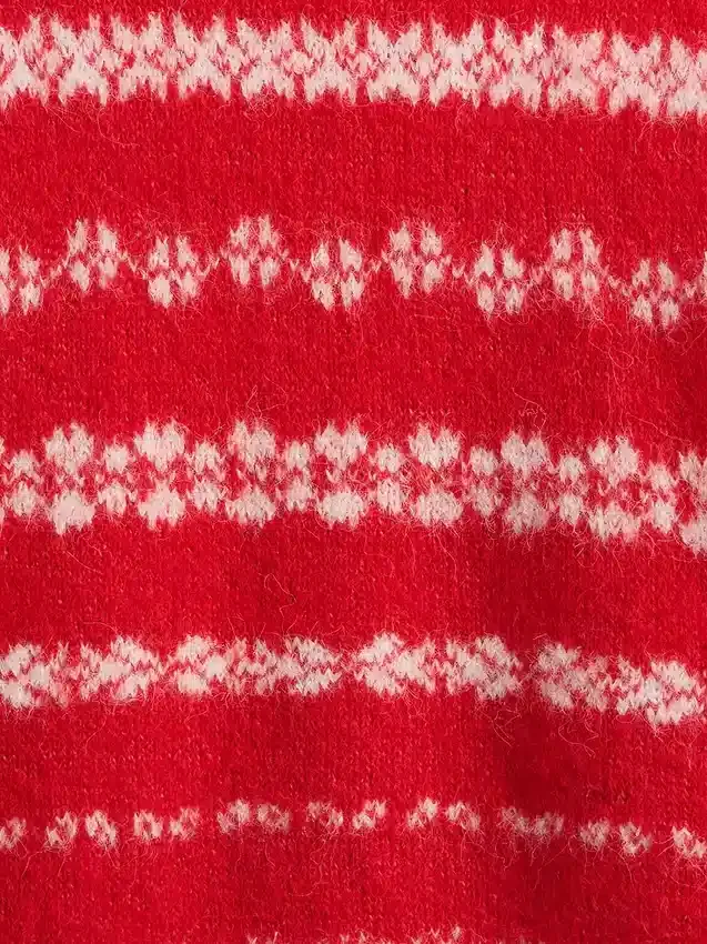 Jerséu oversize de cuello redondo con textura peluda