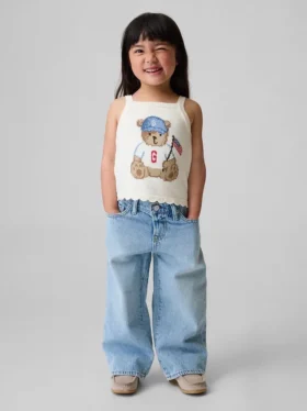 Jerséu sin mangas con diseño «Brannan Bear Americana» para bebés y niños pequeños