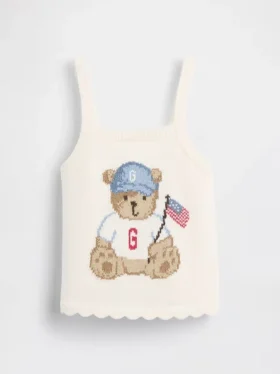 Jerséu sin mangas con diseño «Brannan Bear Americana» para bebés y niños pequeños