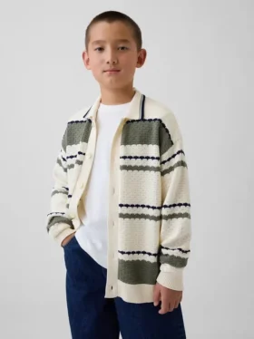 Jerséu tipo polo holgado para niños