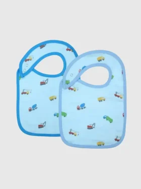 Juego de baberos de bambú Little Trucks