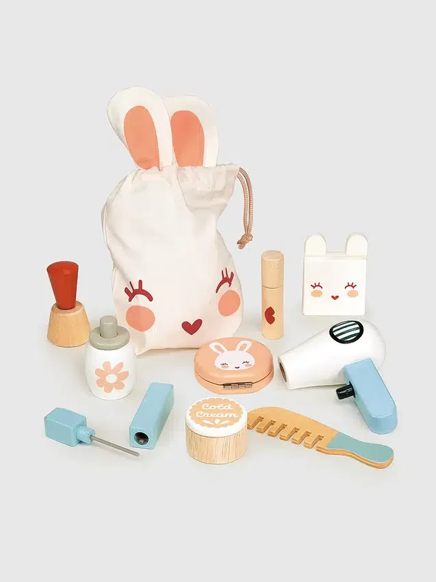 Juego de maquillaje de conejito para niños pequeños
