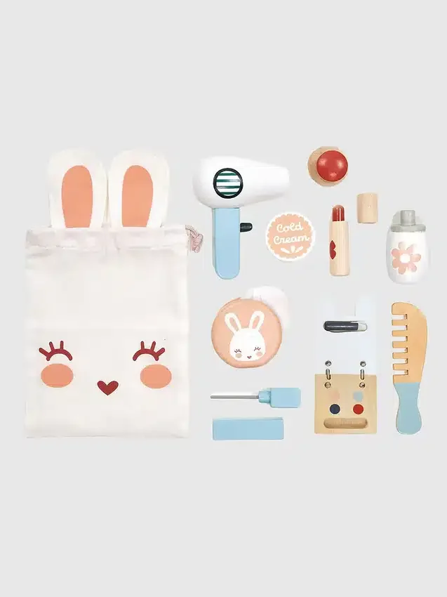 Juego de maquillaje de conejito para niños pequeños