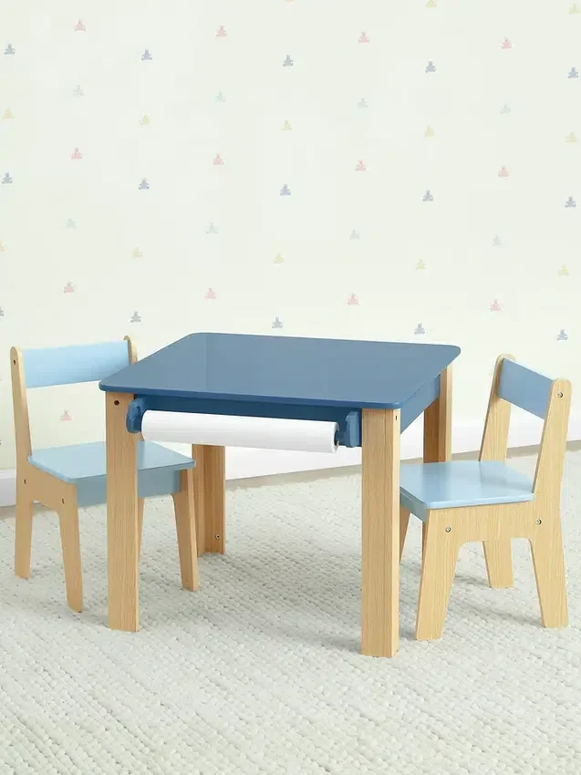 Juego de mesa y 2 sillas para niños pequeños