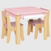 Juego de mesa y 2 sillas para niños pequeños