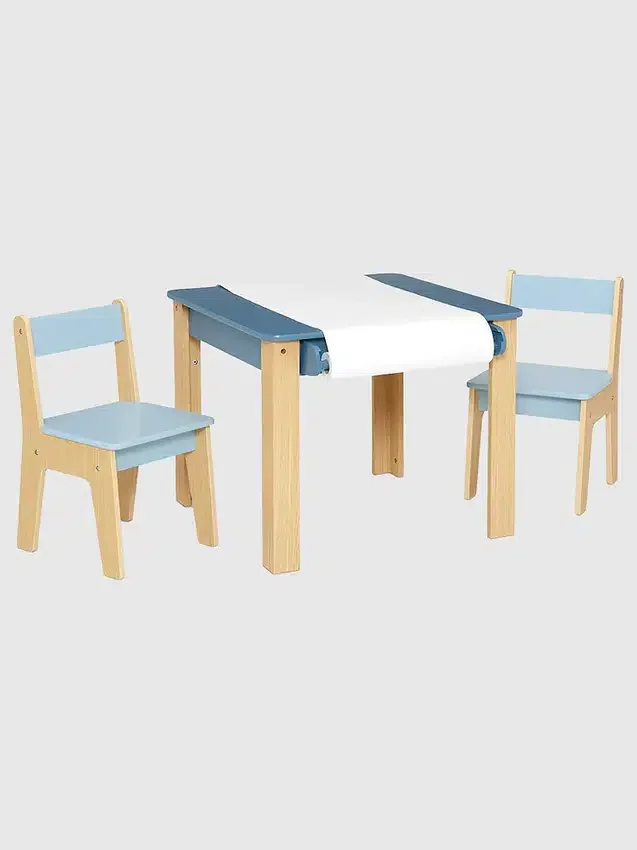 Juego de mesa y 2 sillas para niños pequeños