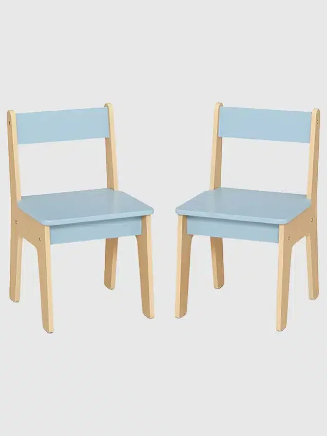 Juego de mesa y 2 sillas para niños pequeños