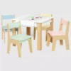 Juego de mesa y 4 sillas para niños pequeños