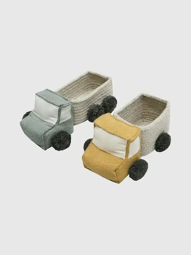 Juego de mini canastas de juego con forma de camioneta de Lorena Canals