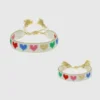Juego de pulseras «Mini and Me Rainbow Hearts» de Hart