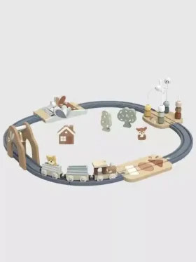 Juego de tren con múltiples actividades para niños pequeños