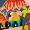 Juego de tren de dinosaurios «El mundo perdido»