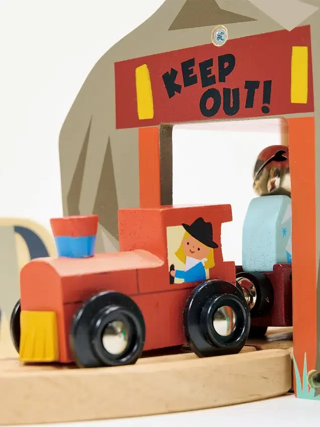 Juego de tren de la mina de oro