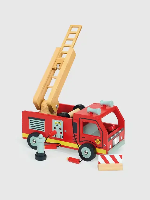 Juguete de camión de bomberos rojo para niños pequeños «Little Firefighter»
