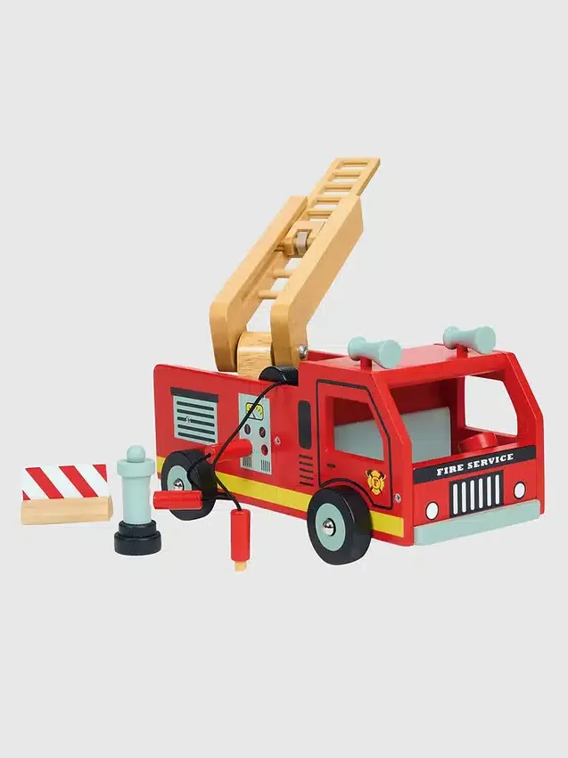 Juguete de camión de bomberos rojo para niños pequeños «Little Firefighter»