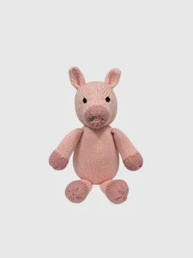 Juguete de cerdito de punto