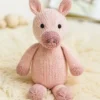 Juguete de cerdito de punto