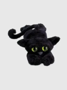Juguete de peluche Lanky Cats: Ziggy, el gato negro