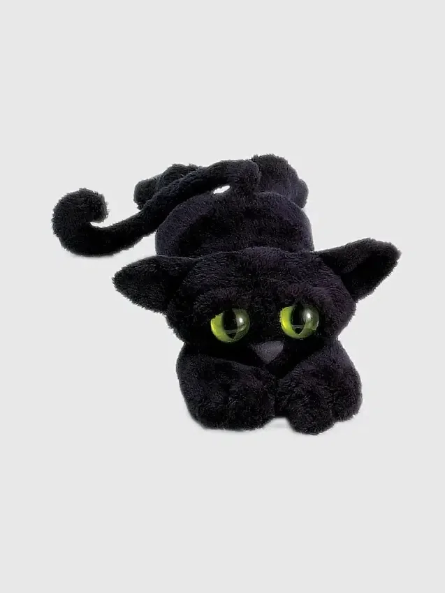 Juguete de peluche Lanky Cats: Ziggy, el gato negro