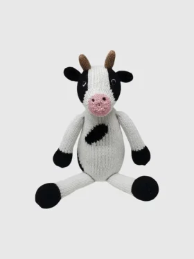 Juguete de punto con forma de vaca
