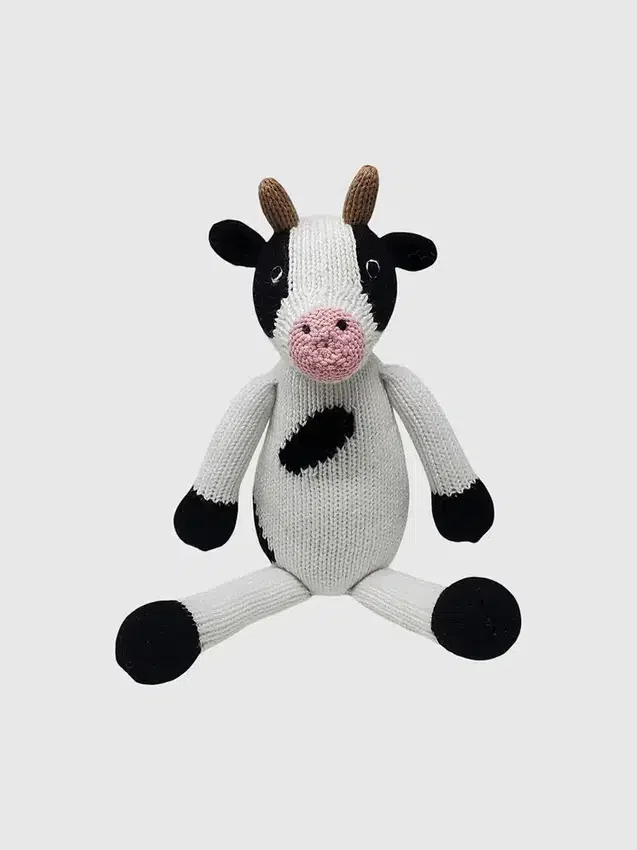 Juguete de punto con forma de vaca