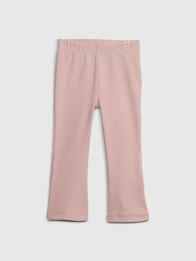 Leggings acampanados con canalé de babyGap para combinar