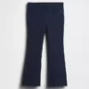 Leggings acampanados con costuras acanaladas para bebés y niños, combinables