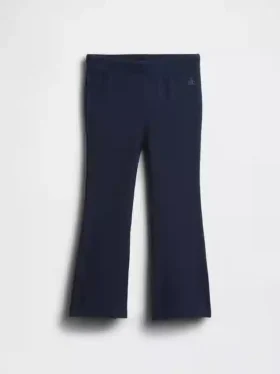 Leggings acampanados con costuras acanaladas para bebés y niños, combinables