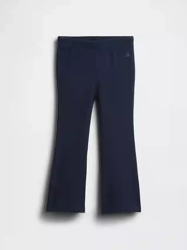 Leggings acampanados con costuras acanaladas para bebés y niños, combinables
