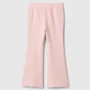 Leggings acampanados con costuras acanaladas para bebés y niños, combinables