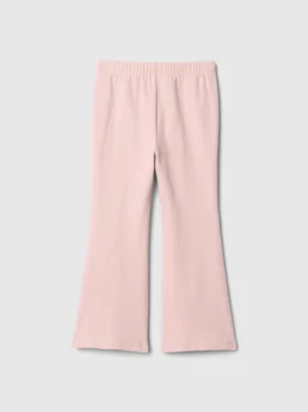Leggings acampanados con costuras acanaladas para bebés y niños, combinables