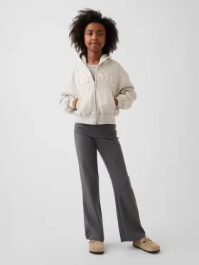 Leggings acampanados con doblez para niños