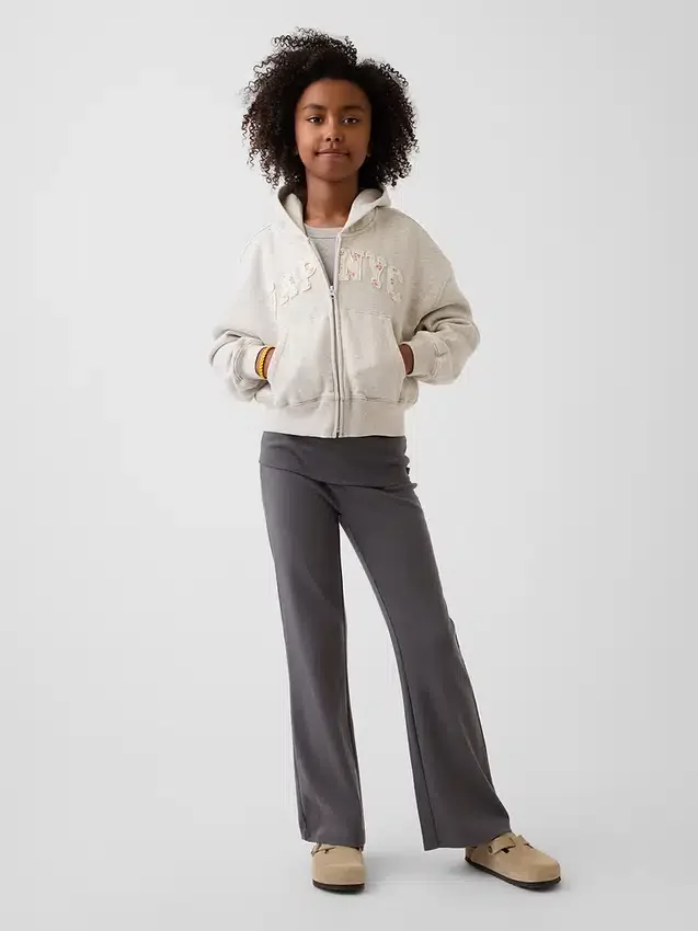 Leggings acampanados con doblez para niños