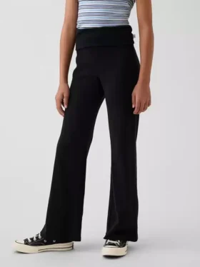 Leggings acampanados con doblez para niños