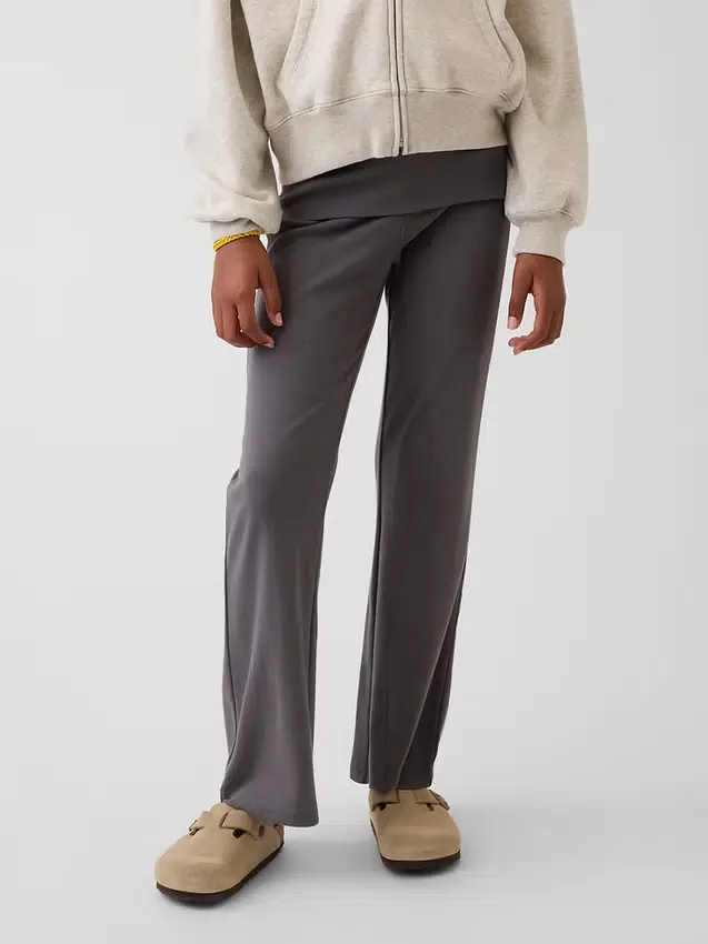 Leggings acampanados con doblez para niños