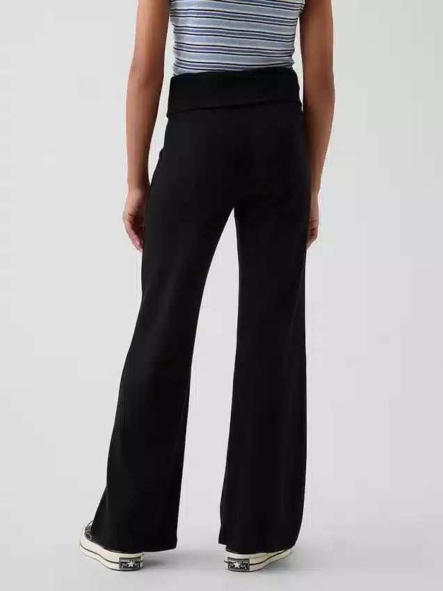 Leggings acampanados con doblez para niños