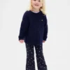 Leggings acampanados con forro suave para bebés y niños pequeños