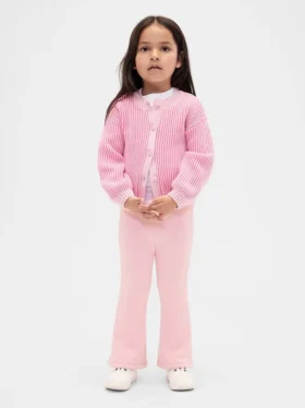 Leggings acampanados con forro suave para bebés y niños pequeños