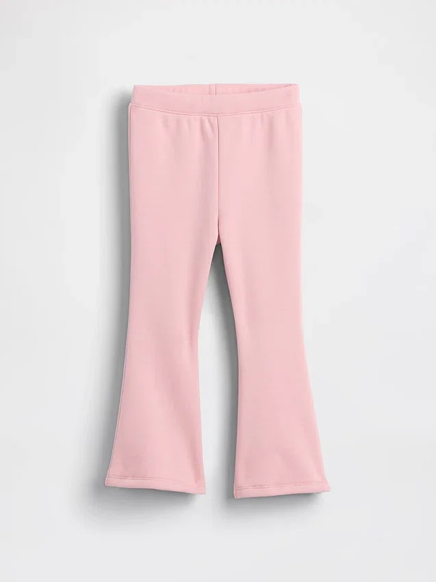 Leggings acampanados con forro suave para bebés y niños pequeños