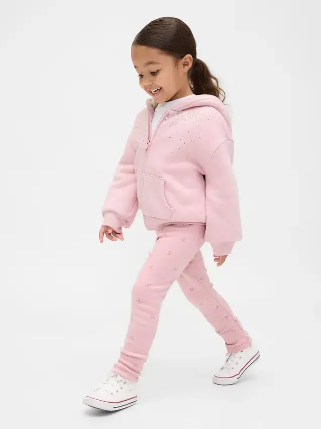 Leggings con forro abrigado para bebés y niños pequeños