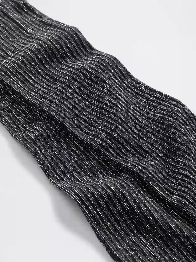 Leggings de canalé con purpurina para niños