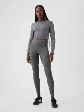 Leggings de jersey de talle alto GapFit Smooth