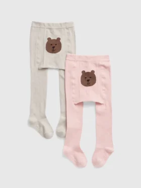 Leggings de osito para niños pequeños (paquete de 2)