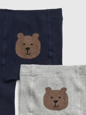 Leggings de osito para niños pequeños (paquete de 2)