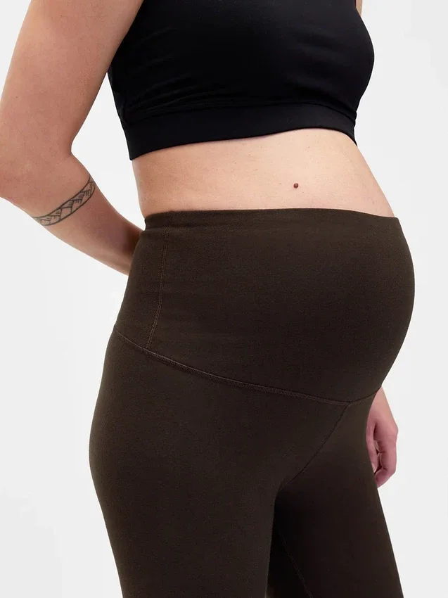 Leggings de panel completo premamá para uso diario