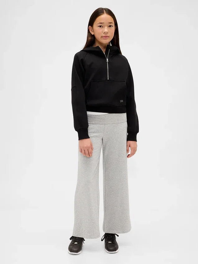 Leggings de pierna ancha con dobladillo para niños