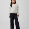 Leggings de pierna ancha con dobladillo para niños