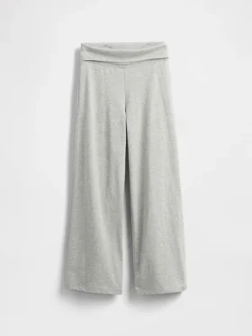 Leggings de pierna ancha con dobladillo para niños